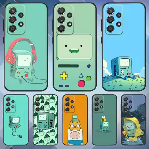 BMO A-Adventure T-Time Phone Case For Samsung S25,S24,S21,S22,S23,S30,Ultra,S20,Plus,Fe,Lite,Note,10
