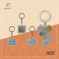 GANTUNGAN Taylor Swift Acrylic Keychain Keychain with Spotify Lyrics - UV Printed on 2mm Acrylic Fra
