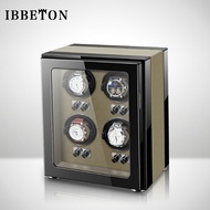 IBBETON Automatic Watch Winder Luxury 1 2 3 4 6 9 Slot Mechanical Watch Safe Box Adjustable TOP Mod
