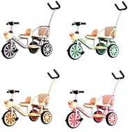 (MLX-6622) Twin Bike 2 Seater for Kids Basikal Budak Tricycle Bike for Kids (Ages: 1-5yrs.old)