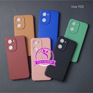 Soft Case Vivo Y03 Vivo Y03T Case Liquid color Silicone Pro Camera Premium Casing Vivo Y03 Vivo Y03T