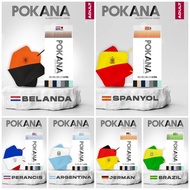 Pokana DUCKBILL WORLD CUP SERIES WORLD CUP MASK 4 PLY EARLOOP