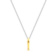 FAR EAST 9K/375 Yellow Gold Letter I Diamond Pendant