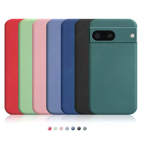 For Cover Google Pixel 7 Case Google Pixel 7 6 8 Pro 7A Capa Shockproof Liquid Silicone TPU Soft Cov
