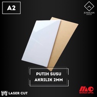 Acrylic Marga Cipta Milk White A2 2mm