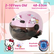 Motorcycle Helmet for Kids Adjustable Bicycle 2 To 10 Years Old Half Face Helmet