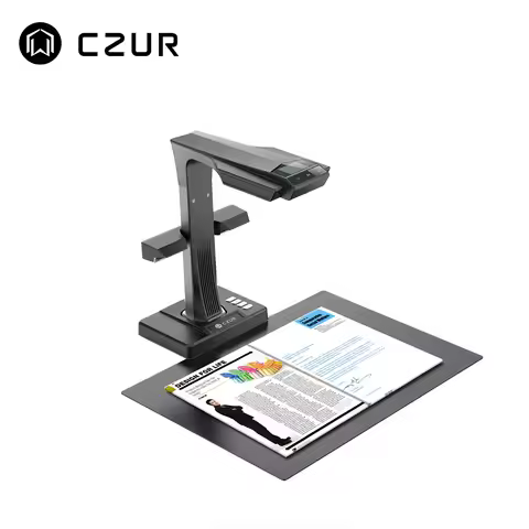 CZUR ET16 Plus A3 Book Scanner Fast Speed , Max A3 Size Document Support OCR Function Compatible wit