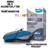Bendix Metal King FRONT Brake Pad Honda Accord T2A T2M 13YR / H-RV HRV T7A RU1 RU5 DB2304MKT