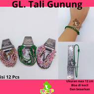 Gelang Tali Prusik/Tali gunung 12 Pcs Grosir Murah