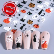 Halloween Cartoon Nail Art Sticker Nail Sticker 3d Manicure Decorations Nail Diy Manicure R9n2