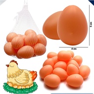 Fake Chicken Eggs Plastic Toys Show Put In A Mesh Bag 15 Pieces/Bag Size 4 5 Cm.