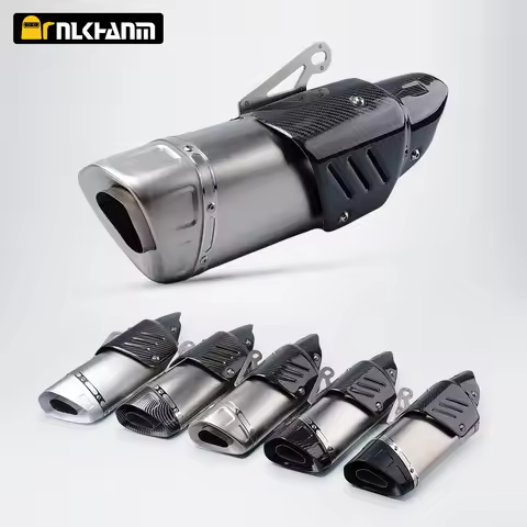 Universal 51mm Motorcycle Exhaust carbon fibre muffler with DB Killer For YZF-R1 R3 R25 ZX6R Z250 Z9