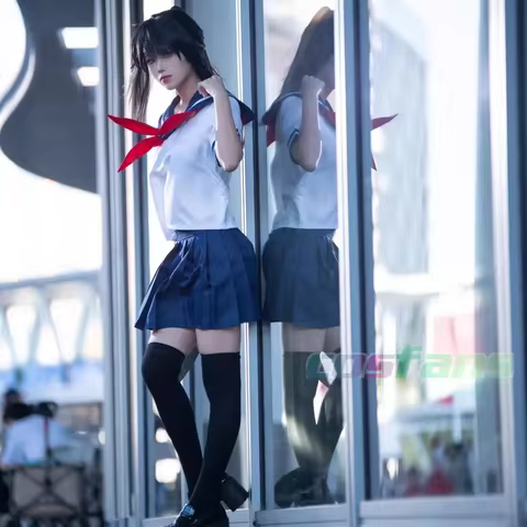 Cos-Animefly Yandere Simulator Ayano Aishi Yandere Chan Cosplay Costume Japanese School Girls Unifor