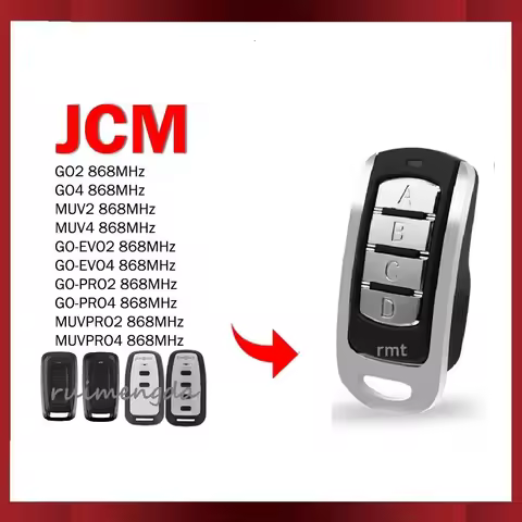 JCM GO 2 4 EVO2 EVO4 PRO2 PRO4 MUV2 MUV4 MUVPRO2 MUVPRO4 Garage Door Remote Control Duplicator Gate 