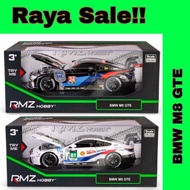 (New & Ready Stock) RMZ Hobby BMW M8 Gte 1:32 Die Cast (available in 2 colors)