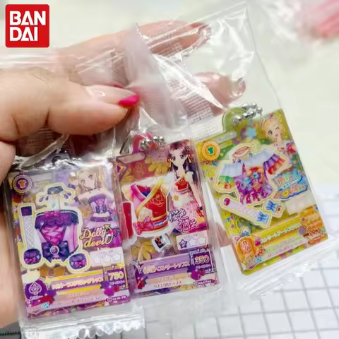 Bandai Gashapon Series 1 Aikatsu & Pripara The Movie Acrylic Charm Anime Backpack Keychain Bag Hangi
