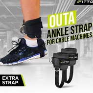 FITTO OUTA Premium Ankle Leg Straps for Cable Machine Weight Support Gym