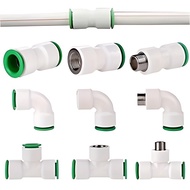 PPR Water Pipe Fittings Connector 1/2'' 3/4'' 1'' Hot Melt Free Hot Water Pipe PPR Accessories