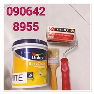 Dulux trắng trong nhà cao cấp loại 1kg Sơn trong nhà lâu chùi vượt trội