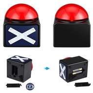 WINTE Game Answer Buzzer, Trivia Quiz ABS Red Game Buzzer, Durable Sounding Toy with Sound Light Tal
