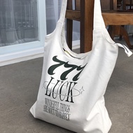 LUCK ECO BAG777 | Aesthetic totebag | Shopping bag | Eco bag