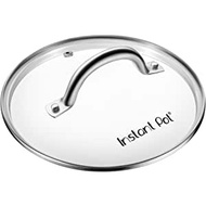 Instant Pot Tempered Glass Lid for Electric Pressure Cookers, 9", Stainless Steel