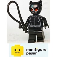 sh0595 Lego DC Super Heroes Batman 76122 - Catwoman Minifigure w Whip - New