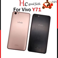 New 6.0 inch For Vivo Y71 Y71i Y71A Back Battery Cover Door Housing case Rear Glass parts Replacement Parts With Camera Lens+Side Button