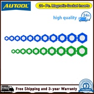 AUTOOL 21พีซีส่วนแทรกซ็อกเก็ตแม่เหล็กมีทั้งชุด SAE และเมตริกของเราในติดตั้งง่าย/การกำจัดเพียงครั้งเด