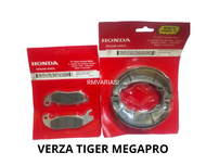 Paket Kampas Rem Honda Verza / Tiger / Mega Pro Tromol Paket Depan Belakang