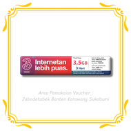 Tri Happy Kuota 35GB 3 Hari | Voucher Data | Area Jabodetabek Banten Karawang Sukabumi