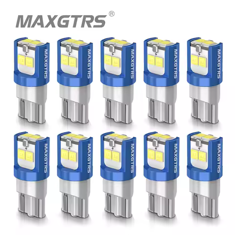 10x 194 168 T10 LED W5W LED Bulb 3030 DRL Car Auto Sidemarker Parking Width Interior Dome Light Read