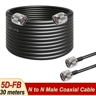30 Meters N Male to N Male 5D-FB Low Loss Coaxial Cable 30m 50-5 5G/4G/3G RF Extension Cable