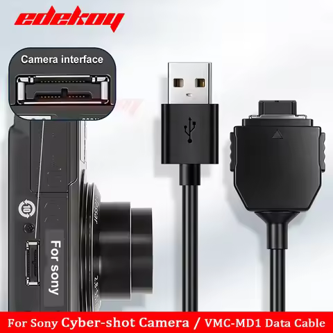 VMC-MD1 USB Data Cable Is Compatible with Sony Cyber-shot Cameras: DSC-WSC-W3, W35, W50, W85, W120, 