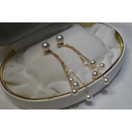 Pearl Freshwater 18k Gold Pearl Earrings mm Ear Wire 6-5 CYXX