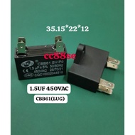 1.5UF 450VAC 155 450VAC CBB61 FAN CAPACITOR 4PIN LUG 35*22*12