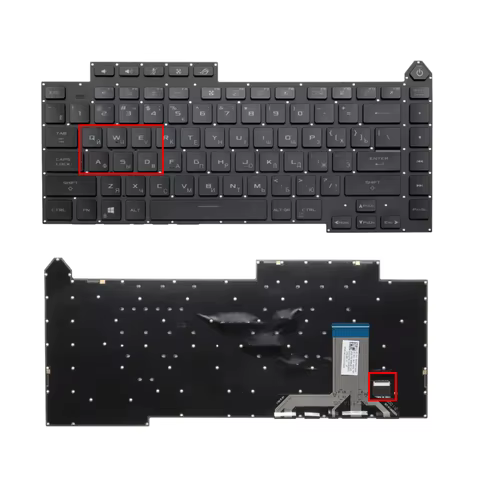 XIN-Russian RU RGB per key Backlit Laptop Keyboard For Asus ROG Strix Scar 15 G533 G533ZM G533ZS G53