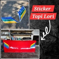 Sticker Topi Lori pantulan cahaya