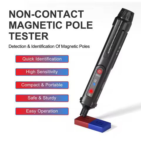 MASTFUYI FY8851 Magnetic Pole Pen Polarity Tester N/S Pole Detector North South Magnetic Pole Identi