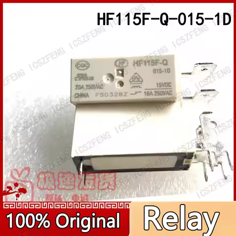 1Pcs/lot New relay HF115F-Q-015-1D JQX-115F 15VDC 4pin