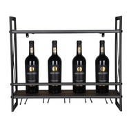 【High Quality+In Stock】23-Inch Wall-Mounted Wine Bottle Rack (60*20*53 Upper And Lower Floors Are Wo