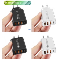 USB Fast Charger 3Usb + Type-C PD QC3.0 American European Standard Multi-Port Mobile Phone Charger Power Adapter Travel Charger For Xiaomi