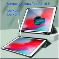 Smartcase Slot pen Samsung Tab A8 10.5"inch wifi Lte /X200 /X205  samsung tab a8 10.5 inch  case sam