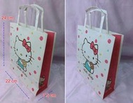 使用過一次♡♥~G13~"BOURBON Hello Kitty"手提紙袋 禮品袋 包裝袋*雙面~♥♡~25g~