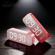 JK KOREA - 鬧鐘藍牙音響喇叭(粉紅色）J0495 藍牙音響 鬧鐘音響 無線喇叭 多功能音響 熱賣音響