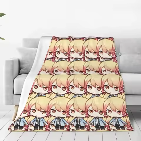 Tsukasa Tenma A Lot Blankets Fuzzy Vintage Warm Throw Blanket for Bedspread All Season