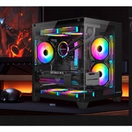 Intel i5 12400F PC RX 580 / RX 6500 XT / GTX 1650 Gaming Desktop Casing ARGB + SSD + PSU