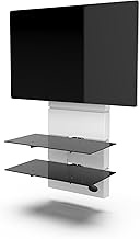 Meliconi Ghost Design 3500 Rotation White Matt Wall Mount for TVs from 32 to 65 Inches / 32 to 65 In