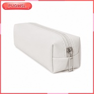 [pugwsl] Synthetic Leather Pencil Case for Australian Students, Blanco Crema Blanco