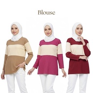 Amiably AIRIN Blouse Wanita Cotton Ribbed Knit
